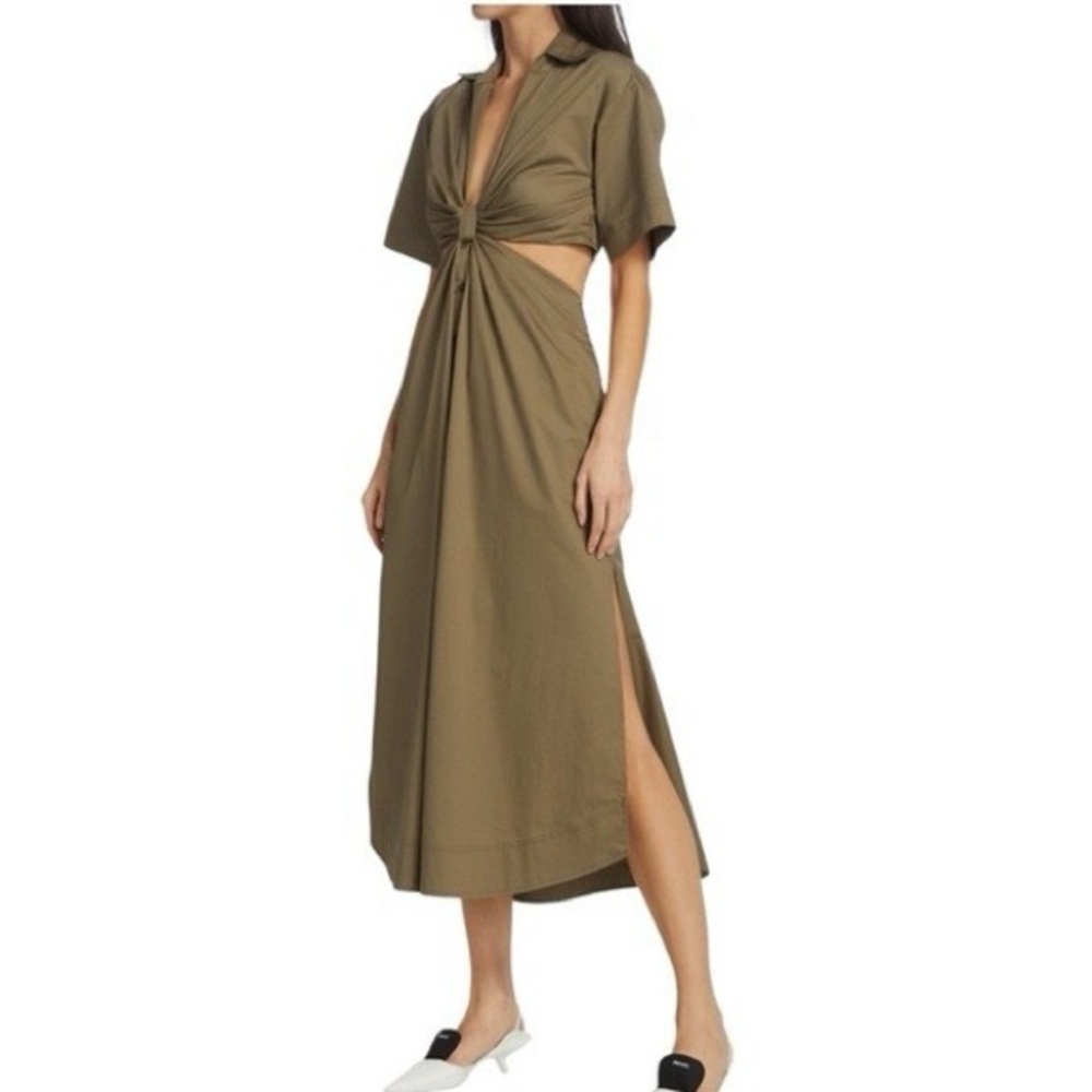 A.L.C. Olive Cutout Maxi Dress - Picture 2 of 13